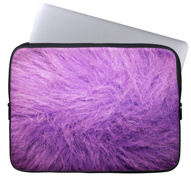 Fliederfell Laptopschutzhülle (Vorderseite)