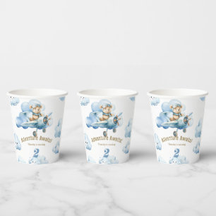 Flieg in den Spaß: Teddys 2. Geburtstagsabenteuer Pappbecher