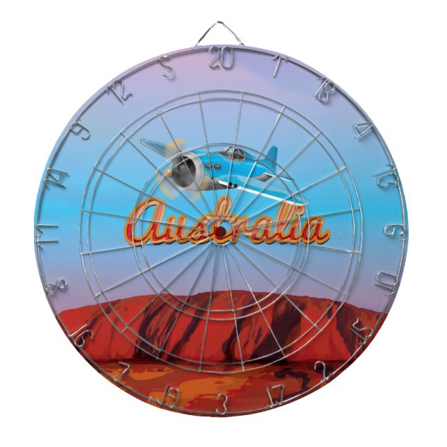 Flieg nach Australien Dartscheibe (vorne)