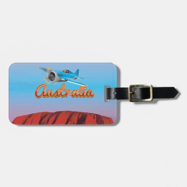 Flieg nach Australien Gepäckanhänger (Vorderseite horizontal)