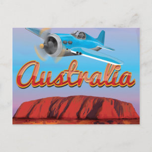 Flieg nach Australien Postkarte