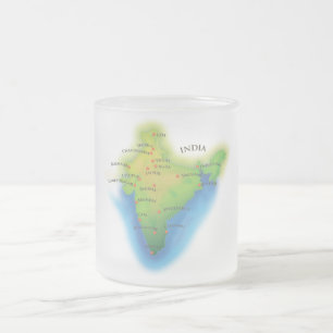 Flieg nach Indien Mattglastasse
