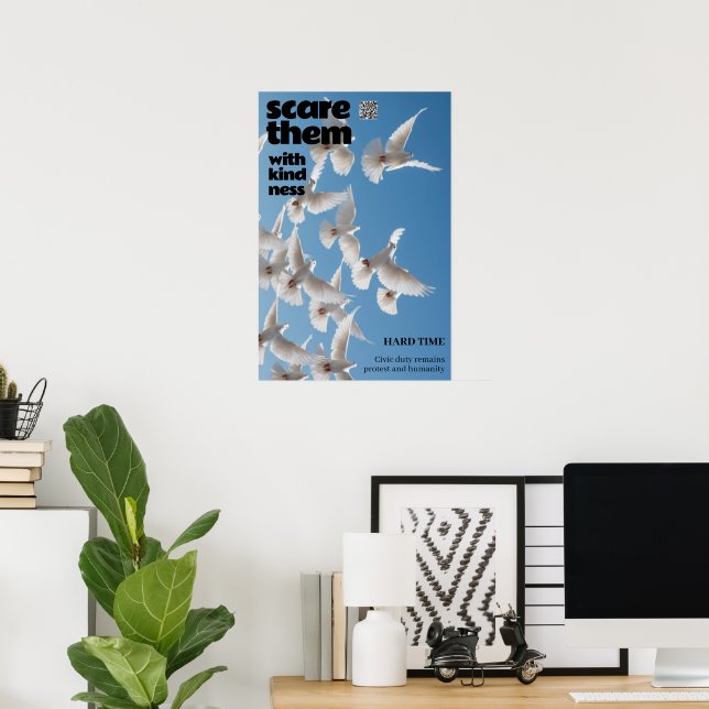 fliege dem Licht entgegen Poster (Heimbüro)
