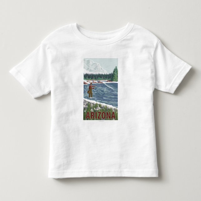 Fliege FishermanArizona Kleinkind T-shirt (Vorderseite)