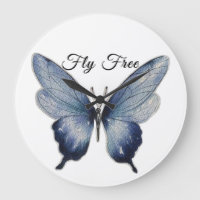 Fliege Frei – Blaue Schmetterlingskunst-Design