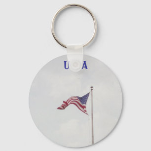 Fliege freie USA-Flagge - Schlüsselanhänger