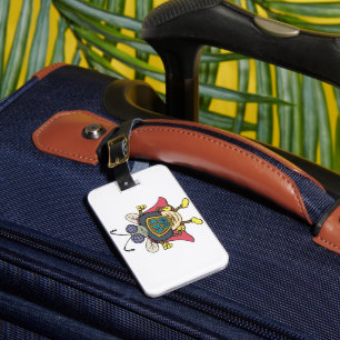 Fliege Gott Superheld Fliege Insekten Charakter Gepäckanhänger