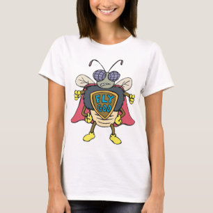 Fliege Gott Superheld Fliege Insekten Charakter T-Shirt