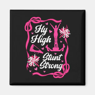 Fliege Hoch Stunt Stark Cheer Flyer Cheerleading F Magnet