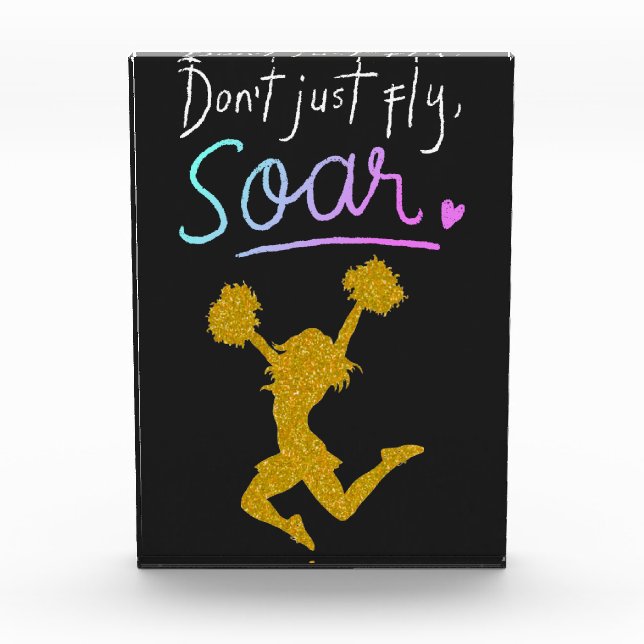 Fliege nicht einfach, Sau! Girls Cheerleader Fotoblock (Vorderseite)