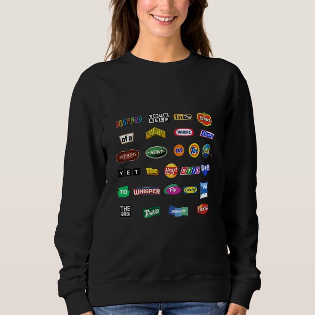Fliege über den Kummer hinaus - Basic Sweatshirt f (Vorderseite)