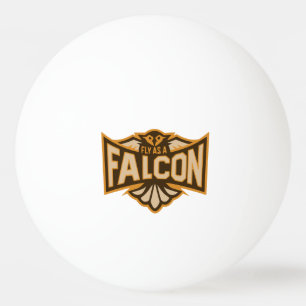 Fliege wie ein Falke Sepia Tischtennisball