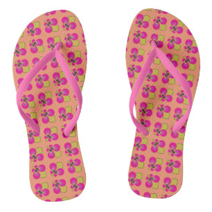 Fliegegebundenes Fleur De Lis Muster Flip Flops
