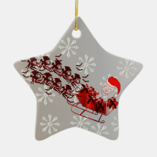 Fliegen-Affe Sankt Keramikornament