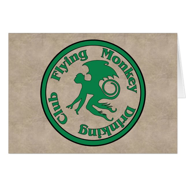 Fliegen-Affe-trinkender Verein (Vorderseite (Horizontal))