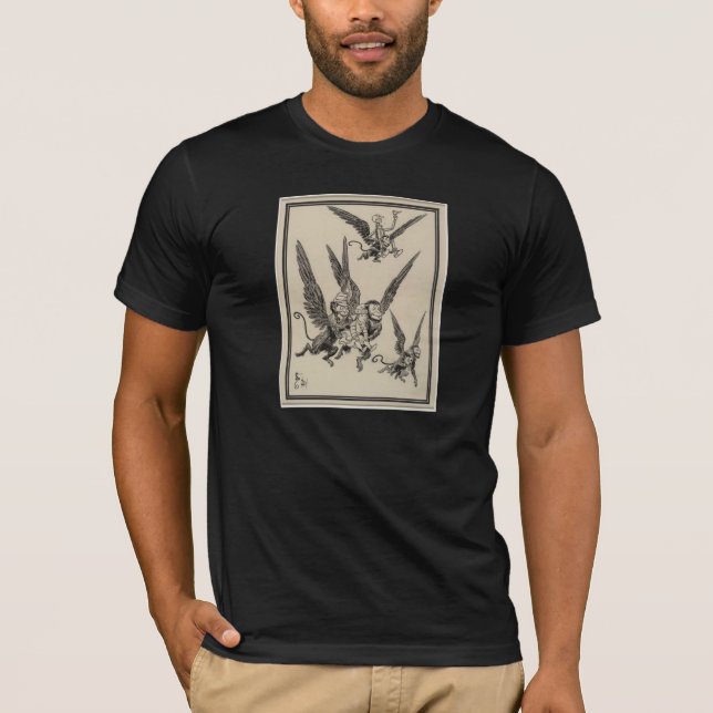 Fliegen-Affen T-Shirt (Vorderseite)
