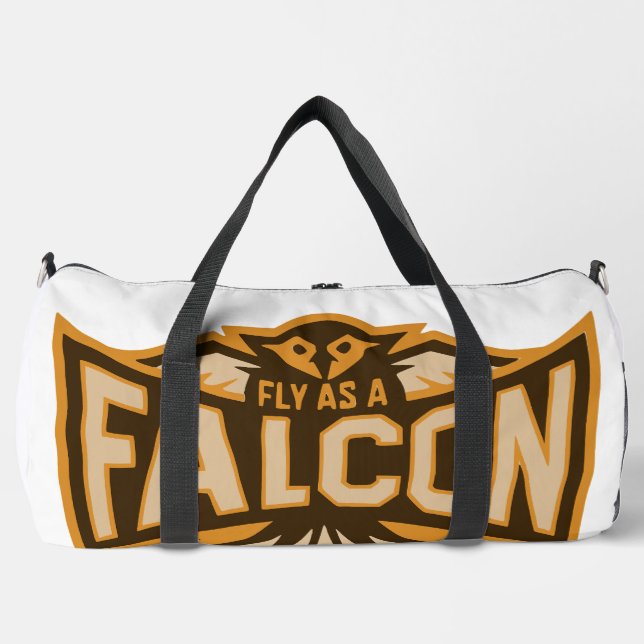 Fliegen als Falken-Sepia Duffle Bag (Vorderseite)
