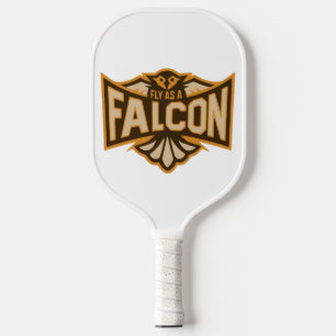 Fliegen als Falken-Sepia Pickleball Schläger