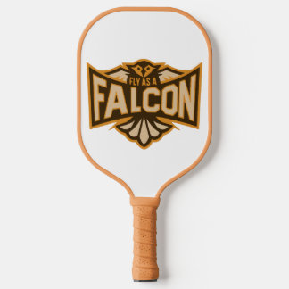Fliegen als Falken-Sepia Pickleball Schläger