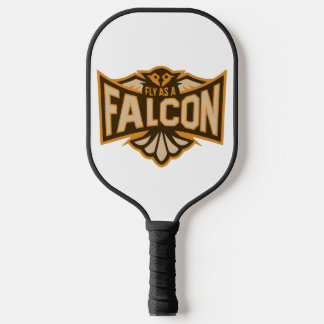 Fliegen als Falken-Sepia Pickleball Schläger