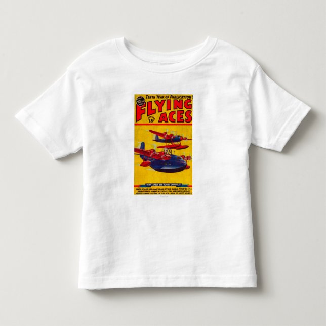 Fliegen-As-Titelseite Kleinkind T-shirt (Vorderseite)