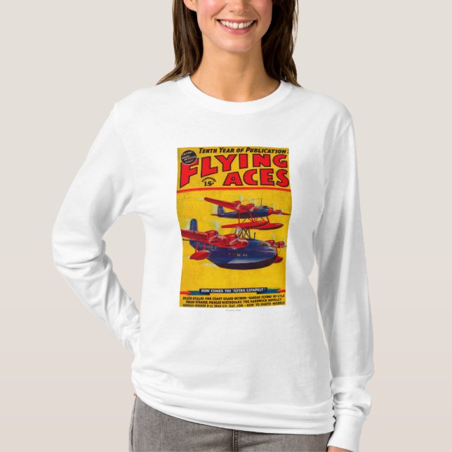 Fliegen-As-Titelseite T-Shirt (Vorderseite)
