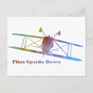 Fliegen Auf dem Stunt-Flugzeug Postkarte