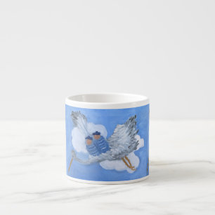 Fliegen-Babys und Storch-Espresso-Schale Espressotasse