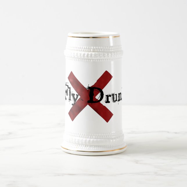 Fliegen-betrunkener Krug Bierglas (Mittel)