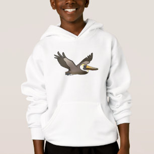 Fliegen-Brown-Pelikan Hoodie