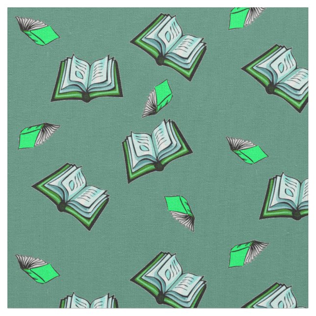 Fliegen-Bücher! Stoff (Nahaufnahme)