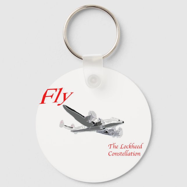 Fliegen der Lockheed-Konstellation Schlüsselanhänger (Vorderseite)