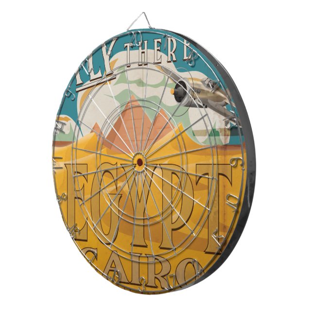 Fliegen dort - Ägypten Dartscheibe (Vorderseite rechts)