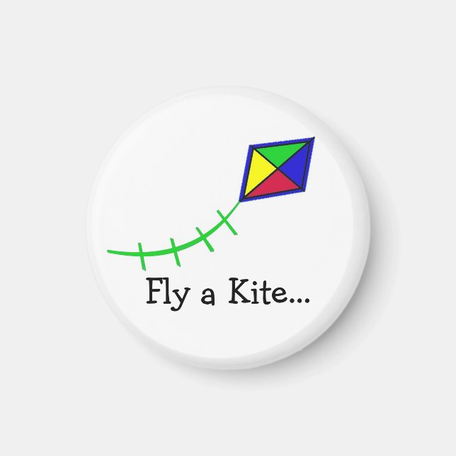 Fliegen eines Drachen Magnet (Vorne)