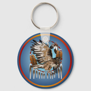 Fliegen-Falke Dreamcatcher Schlüsselanhänger