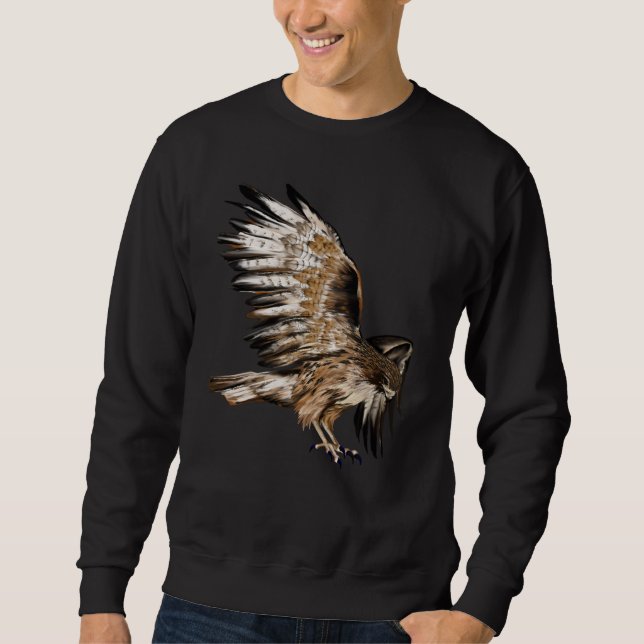 Fliegen-Falke-Shirt Sweatshirt (Vorderseite)