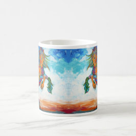 Fliegen-Farben Kaffeetasse