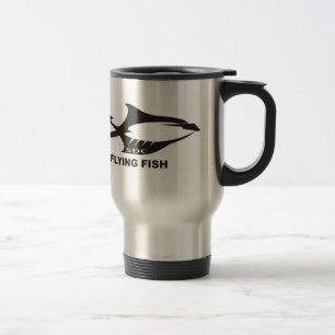 Fliegen-Fisch-Reise-Tasse Reisebecher