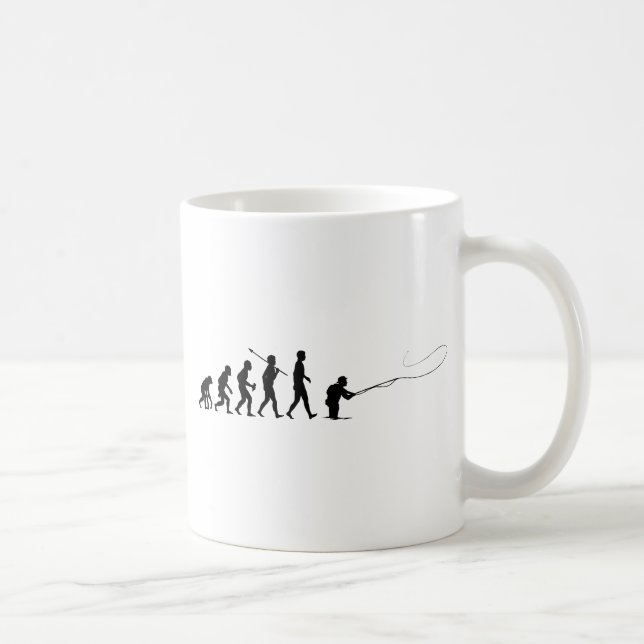 Fliegen-Fischen Kaffeetasse (Rechts)