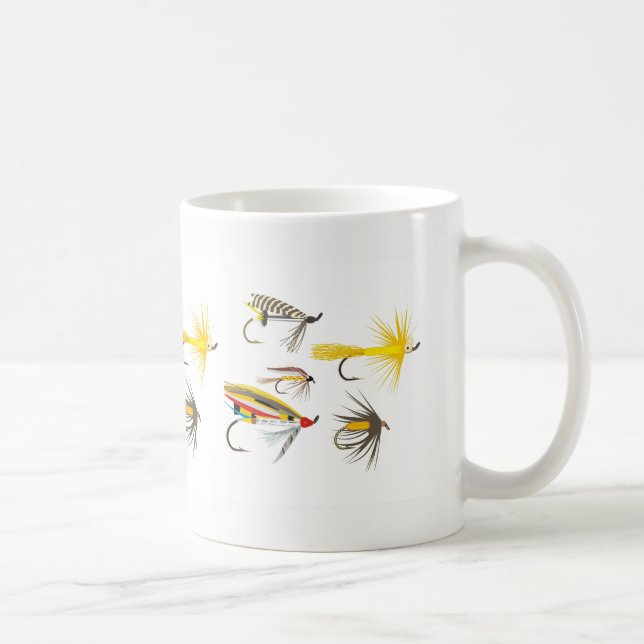 Fliegen-Fischen-Köder Kaffeetasse (Rechts)