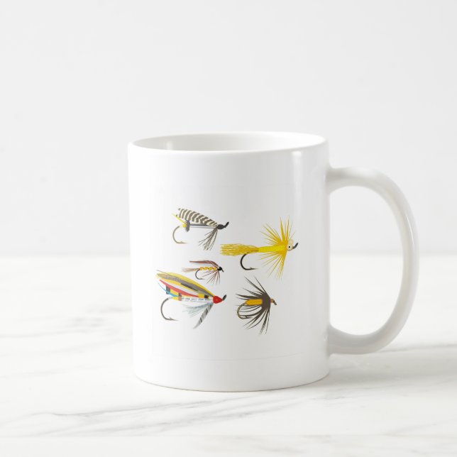 Fliegen-Fischen-Köder Kaffeetasse (Rechts)