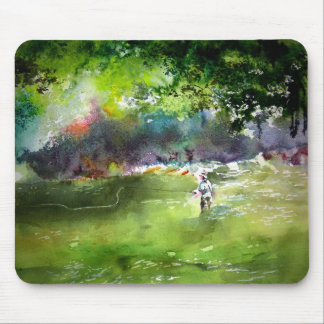 Fliegen-Fischen Mousepad