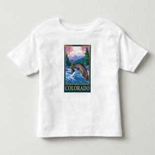Fliegen-Fischen SceneColorado Kleinkind T-shirt