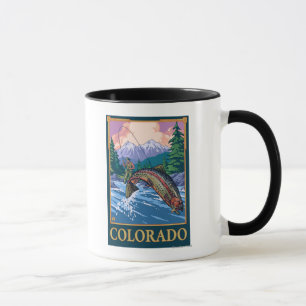 Fliegen-Fischen SceneColorado Tasse