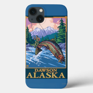 Fliegen-Fischen-Szene - Dawson, Alaska Case-Mate iPhone Hülle