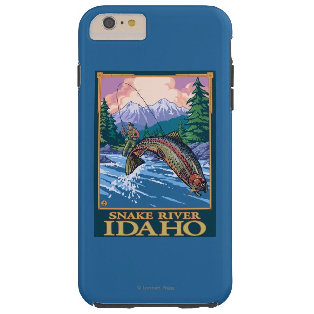 Fliegen-Fischen-Szene - Snake River, Idaho Case-Mate iPhone Hülle (Rückseite)