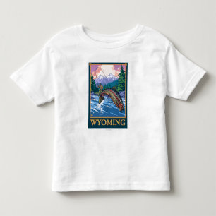 Fliegen-Fischen-Szene - Wyoming Kleinkind T-shirt