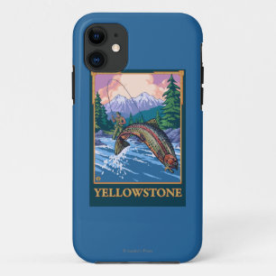 Fliegen-Fischen-Szene - Yellowstone Nationalpark Case-Mate iPhone Hülle