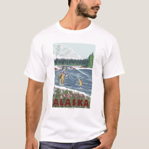 Fliegen-Fischer - Cordova, Alaska T-Shirt
