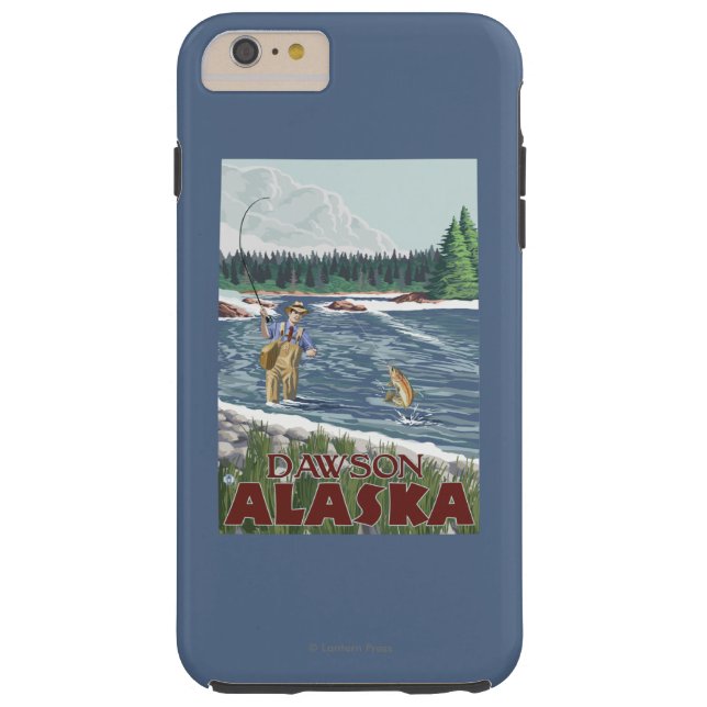 Fliegen-Fischer - Dawson, Alaska Case-Mate iPhone Hülle (Rückseite)